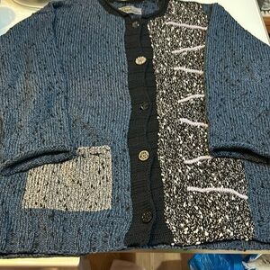 Gorgeous handmade artisan cardigan sweater by Lynne McNulty